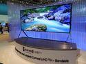 A bendable TV on show by Samsung at IFA in Berlin on September 5, 2014