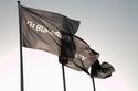 BlackBerry flags fly over conference held earlier this year.