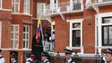Julian Assange spoke to his supporters from a balcony at Ecuador's embassy.