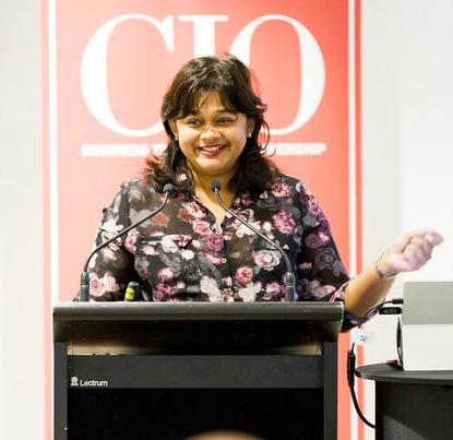 Audrey William at a CIO NZ leaders' luncheon