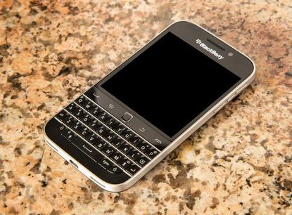The classic QWERTY keyboard returns in BlackBerry Classic.