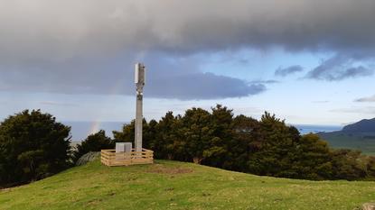 The new RCG cell site at  Whangarei Heads