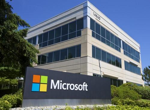 A building on Microsoft's Redmond, Washington campus