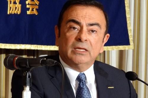 Nissan Motor CEO Carlos Ghosn speaks to journalists on Thursday in Tokyo, where he outlined the next steps in the automaker's Autonomous Drive technology program. 