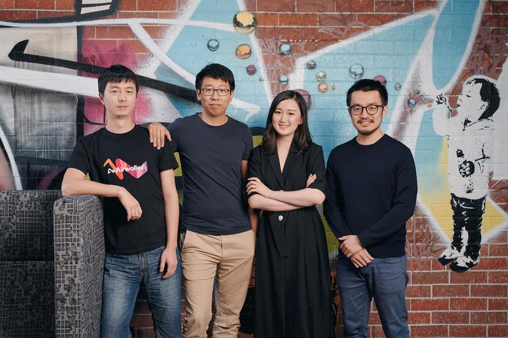Airwallex founders, Jack Zhang (CEO), Lucy Liu (President), Xijing Dai (CTO) and Max Li (Product Architect).