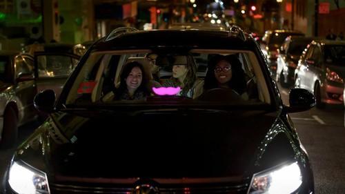 Lyft's app lets people hail a ride from their smartphones. 