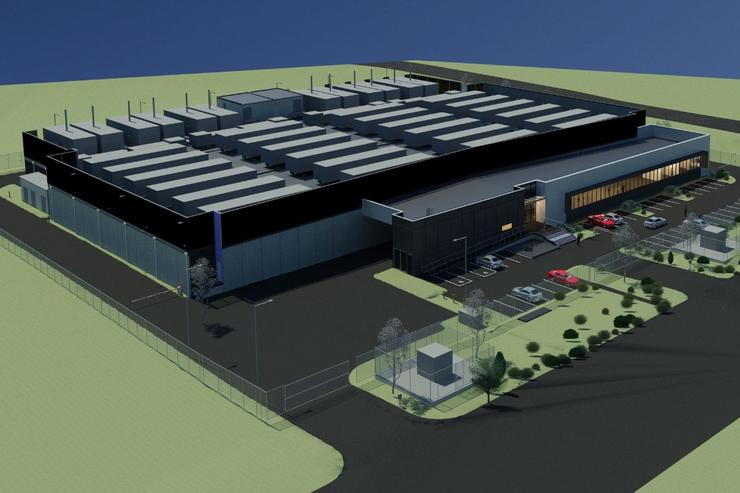 A render of Rackspace's planned data centre in Erskine Park.