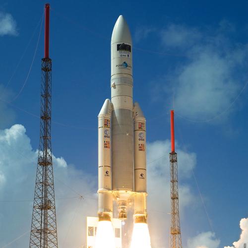 An Arianespace rocket launch