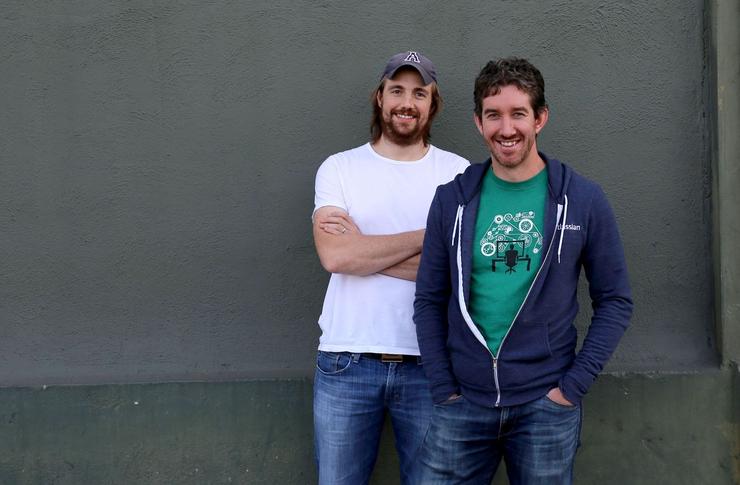 Atlassian founders Mike Cannon-Brookes and Scott Farquhar