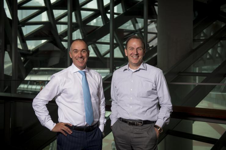 NAB CEO Andrew Thorburn and CTOO Patrick Wright