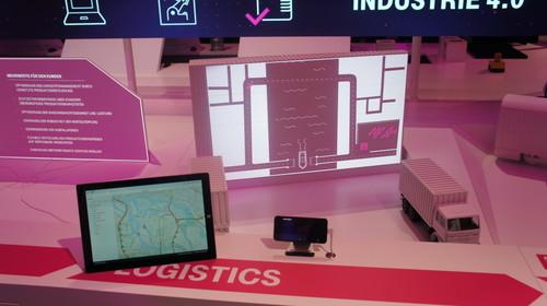 At Cebit, Deutsche Telekom and SAP are showing how the two have improved logistics in the Hamburg port.