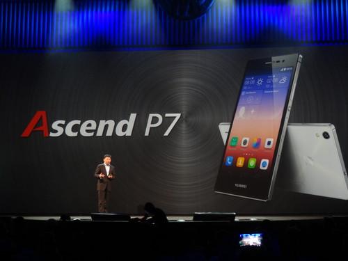 Richard Yu, Chief Executive Officer of the Consumer Business Group at Huawei Technologies, at the launch of the Ascend P7