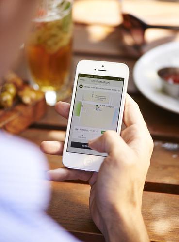 Uber's ride-hailing app