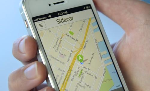 Sidecar's mobile app.