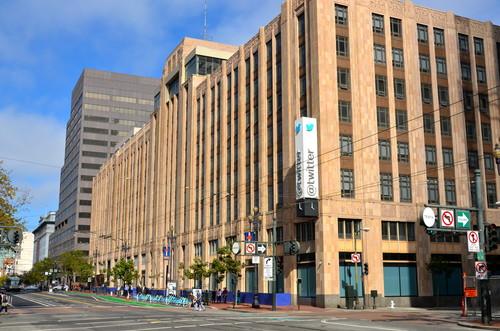 Twitter's headquarters on Market Street in San Francisco