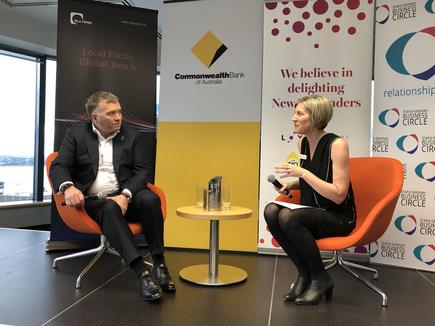 Foodstuffs North Island CEO Chris Quin and Sharron Lloyd, general manager NZ, Trans-Tasman Business Circle, at the forum on ‘being customer-driven for the future’