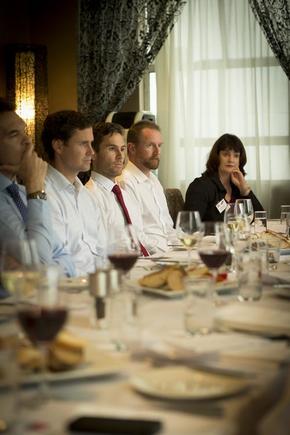 Christine Jull at a CIO roundtable discussion in Auckland