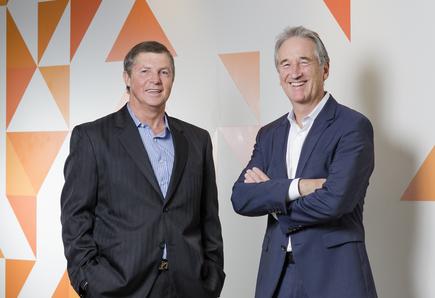 CIO Hannes Van Zyl and CEO Geoff Hunt at the Hawkins Group head office in Auckland 