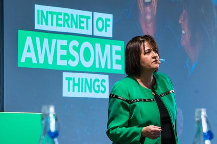 “We can’t afford to stand still,” is Spark CEO Jolie Hodson’s call to action on IoT. She says Spark has built a 5G lab where organisations can co-create IoT solutions. ”Use [these] tools to deliver something that gives you a bit of a competitive edge.”  