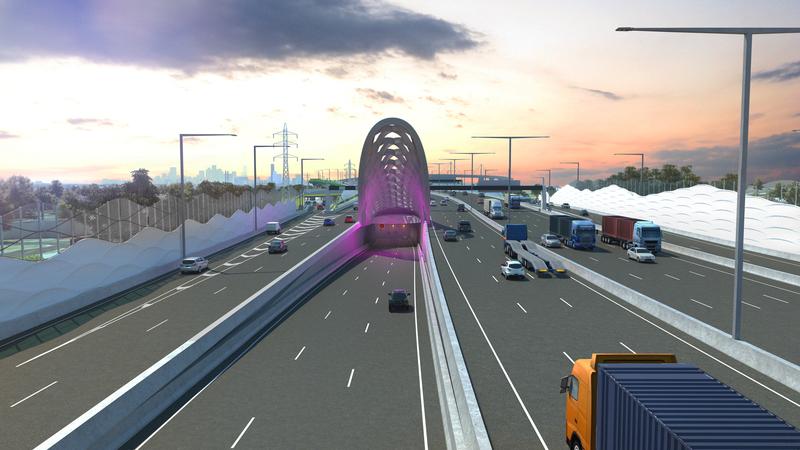 An artist's impression of the Melbourne West Gate Tunnel entrance